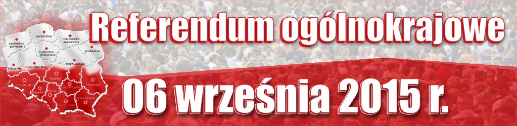 Baner referendum ogólnokrajowego - 6 września 2015 r. 