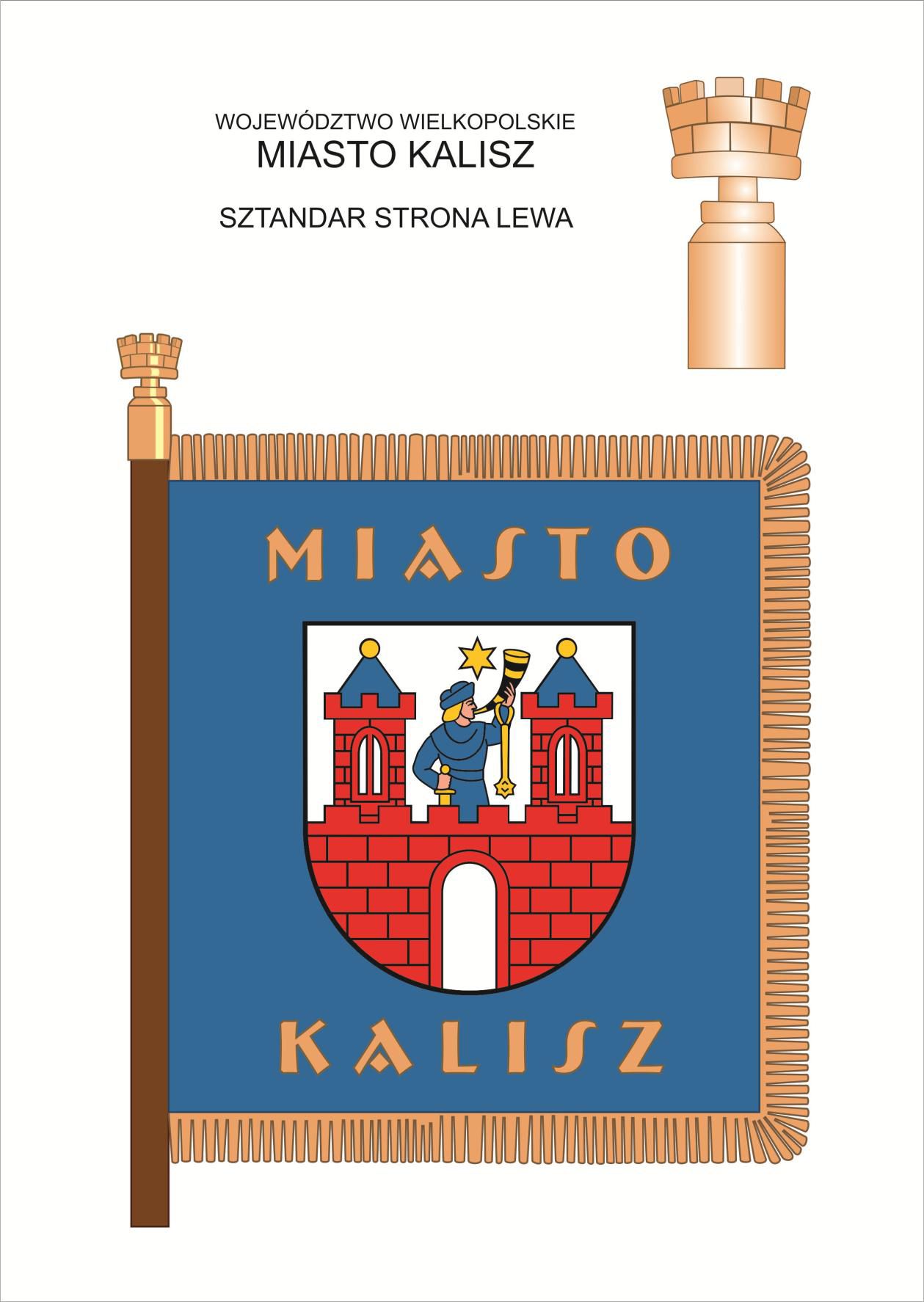 Sztandar Kalisza Lewa strona